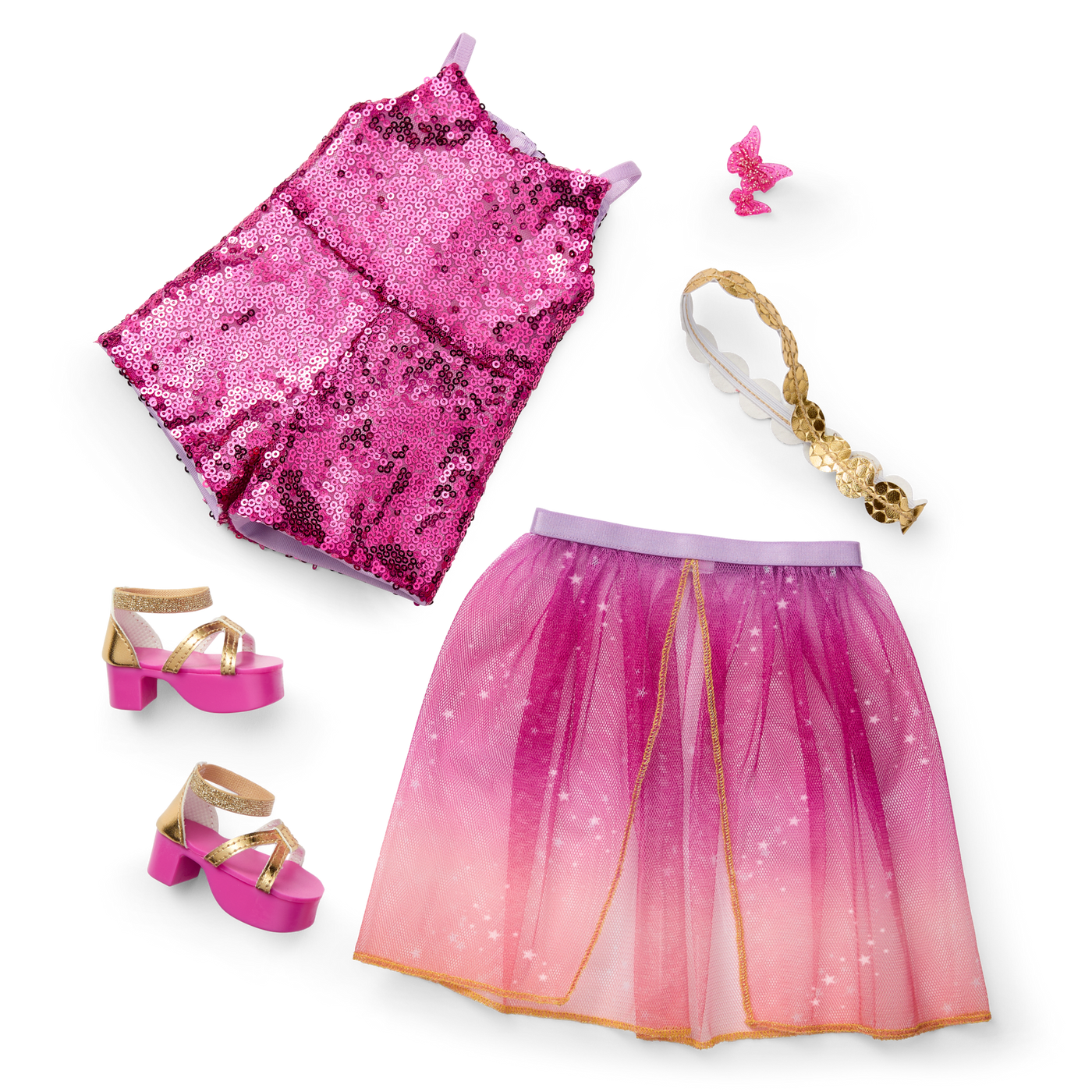 Glam Sparkly Concert Outfit for 18-inch Dolls V1