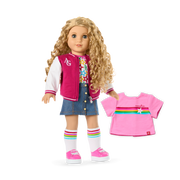 Truly Me™ 18-inch Doll #115 with curly blonde hair W8