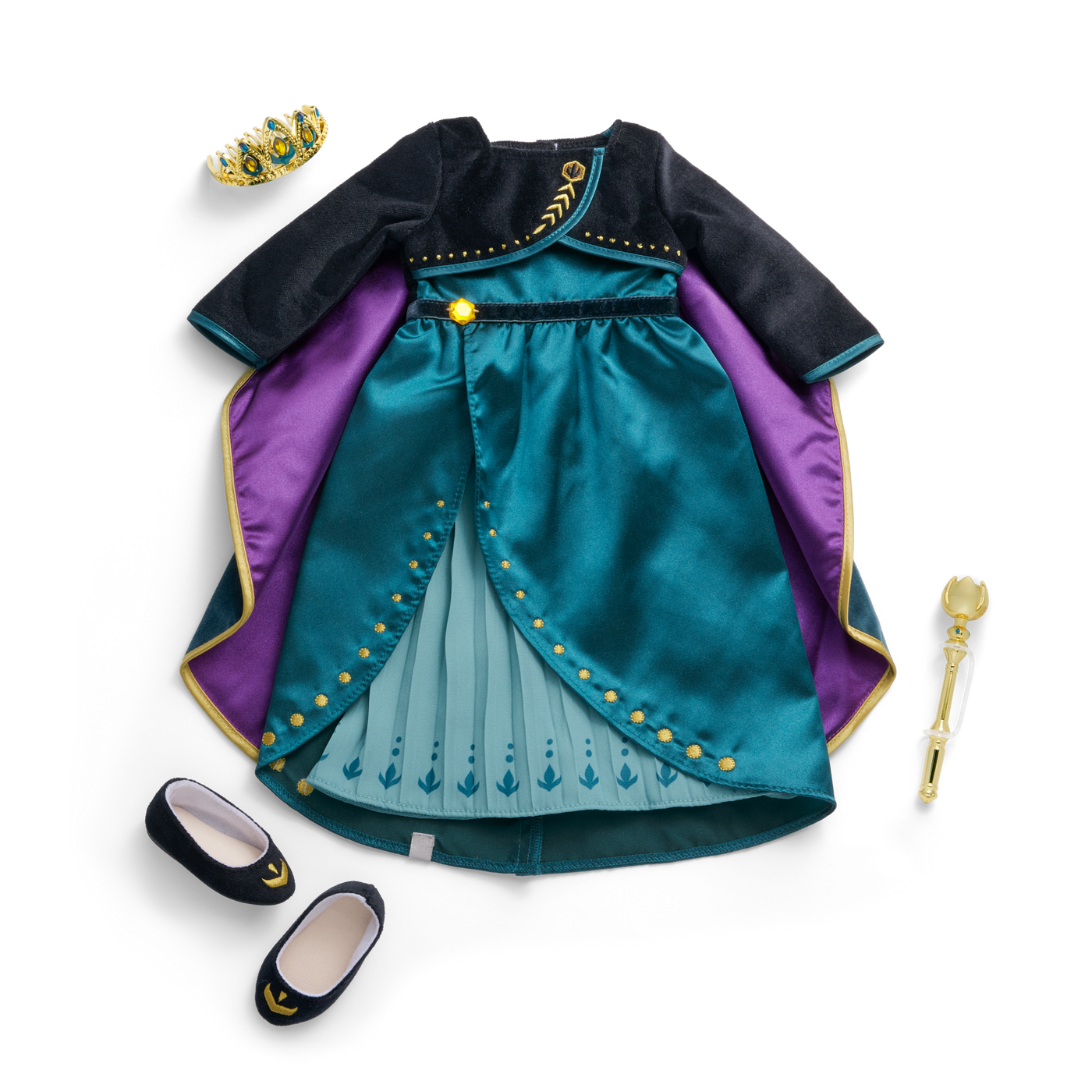 Disney Frozen Queen Anna Outfit & Accessories for 18-inch Dolls by American Girl® H0