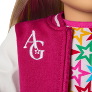 Truly Me™ 18-inch Doll #100 with straight layered blonde hair F4