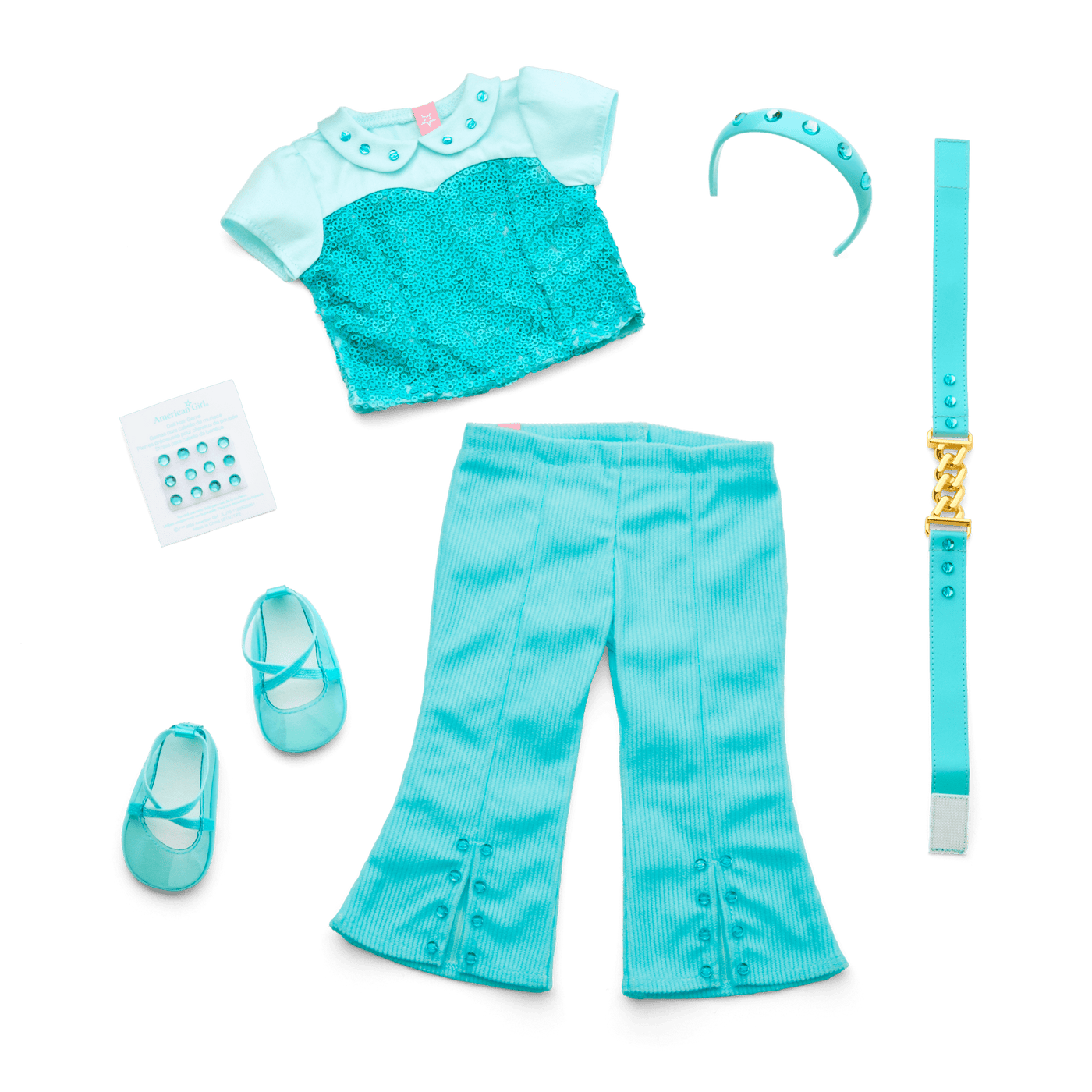 March Aquamarine Dream Outfit for 18-inch Dolls N7