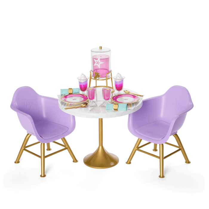 Kitchen Table for Two Set for 18-inch Dolls V1
