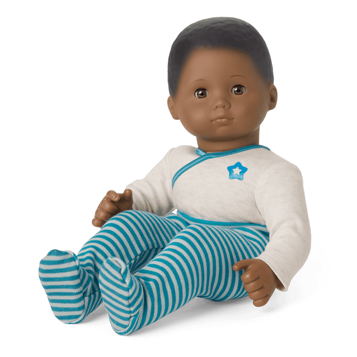 Bitty Baby® Doll #1 with black hair in Soft Blue I0