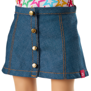 Truly Me™ 18-inch Doll #107 with straight brown hair T5