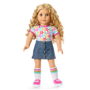 Truly Me™ 18-inch Doll #115 with curly blonde hair W8