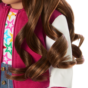 Truly Me™ 18-inch Doll #117 with wavy dark-brown hair P0