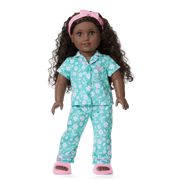 Flower Fun PJs for 18-inch Dolls U0