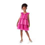 Pink Party-Ready Dress for Girls K5