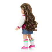 Truly Me™ 18-inch Doll #126 with wavy brown hair X7