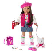 Truly Me™ 18-inch Doll #124 with straight black-brown hair Z3