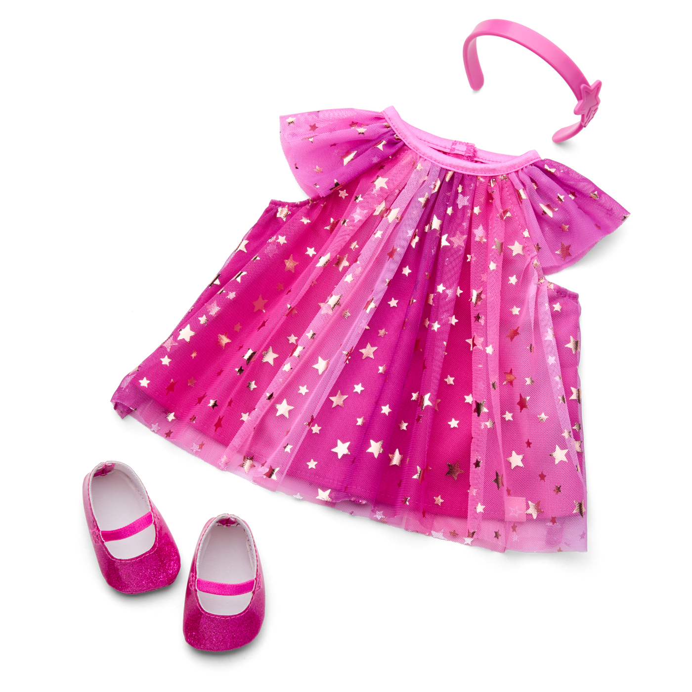Pink Party-Ready Dress for Bitty Baby® Dolls H8