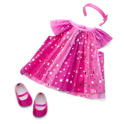 Pink Party-Ready Dress for Bitty Baby® Dolls H8