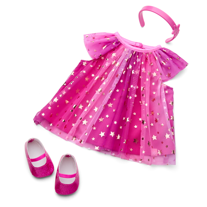Pink Party-Ready Dress for Bitty Baby® Dolls H8
