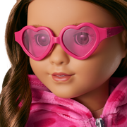 Pink Hearts Hoodie Dress for 18-inch Dolls G2