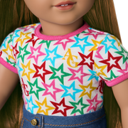 Truly Me™ 18-inch Doll #122 with straight dark-brown hair T3