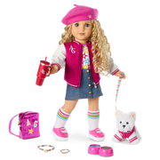 Truly Me™ 18-inch Doll #115 with curly blonde hair W8