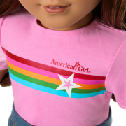 Truly Me™ 18-inch Doll #117 with wavy dark-brown hair P0