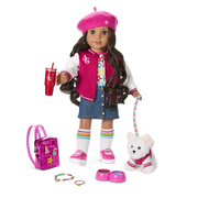 Truly Me™ 18-inch Doll #108 with curly black-brown hair F8