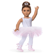 My First Ballet Recital Costume for 18-inch Dolls Y8