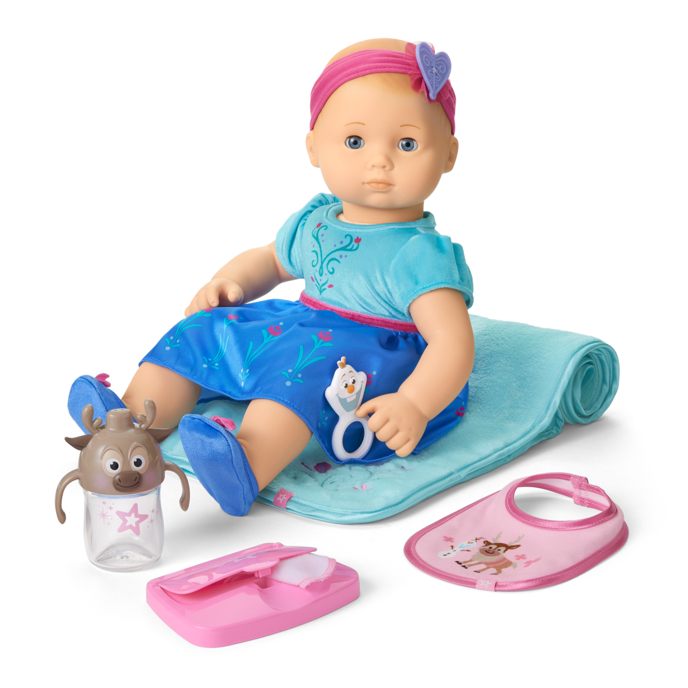 Disney Frozen Anna Cuddle & Care Set with Bitty Baby® Doll by American Girl® O4