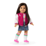 Truly Me™ 18-inch Doll #124 with straight black-brown hair Z3