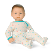 Bitty Baby® Doll #2 with brown hair in Pastel Blue G2