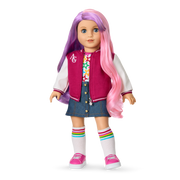 Truly Me™ 18-inch Doll #116 with wavy purple-and-pink hair G5
