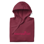 American Girl® Burgundy Hoodie for Adults U8