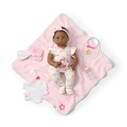Bitty Baby® Doll #1 with black hair Care & Play Set O5
