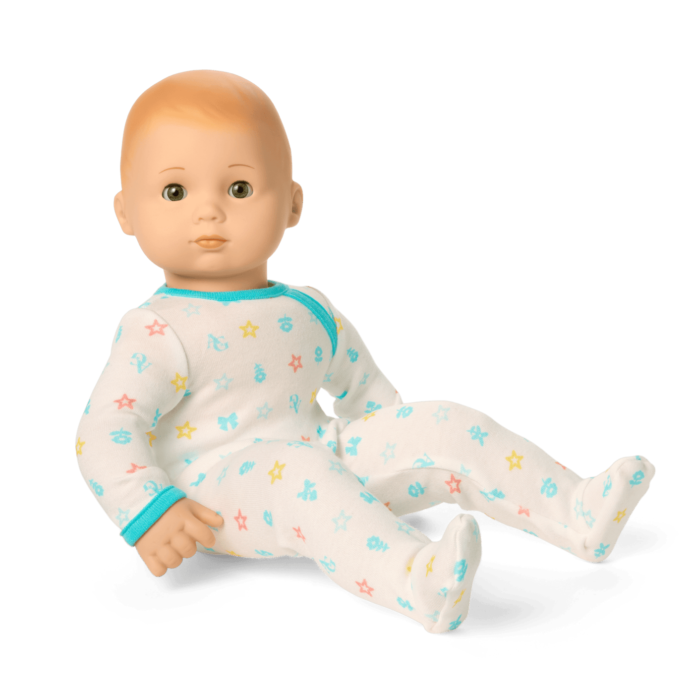 Bitty Baby® Doll #6 with red hair in Pastel Blue J3
