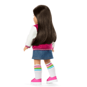 Truly Me™ 18-inch Doll #124 with straight black-brown hair Z3