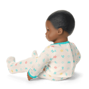 Bitty Baby® Doll #1 with black hair in Pastel Blue G4