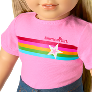 Truly Me™ 18-inch Doll #131 with straight blonde hair K5