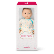 Bitty Baby® Doll #2 with brown hair in Pastel Blue A5