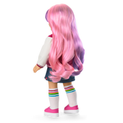 Truly Me™ 18-inch Doll #116 with wavy purple-and-pink hair G5