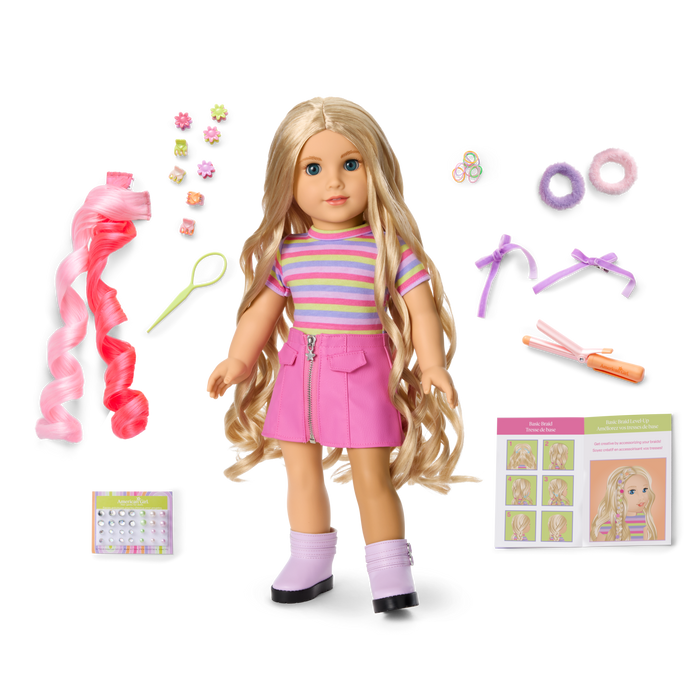 Long Hair Looks™ by Truly Me™ 18-inch Doll #133 & hair accessories C6