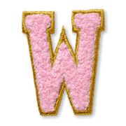 AG™ Letter W Stick-On Patch S6