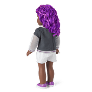 Truly Me™ 18-inch Doll #91 with curly purple hair I0