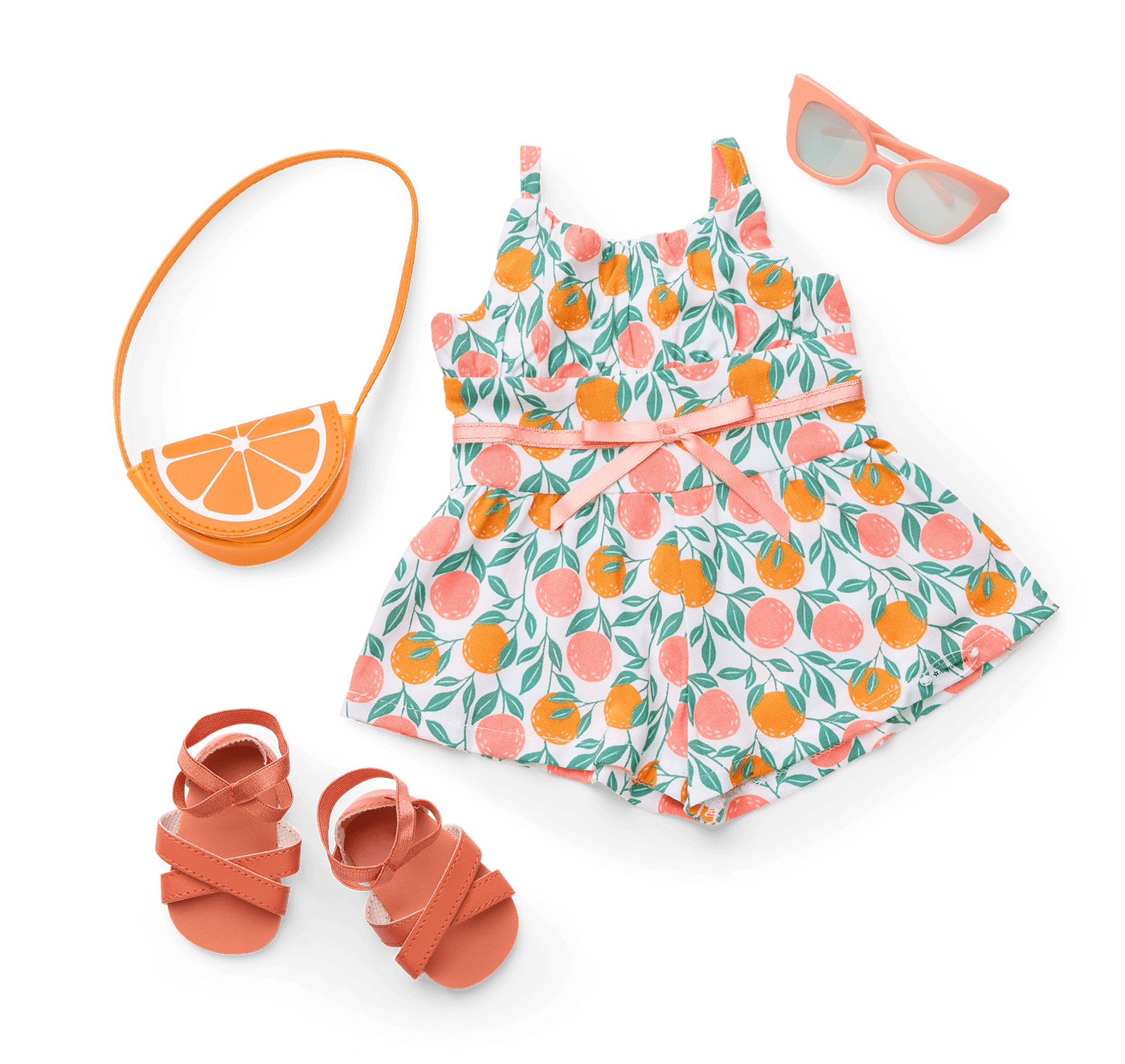 Orange You Glad It's Summer Outfit for 18-inch Dolls G8
