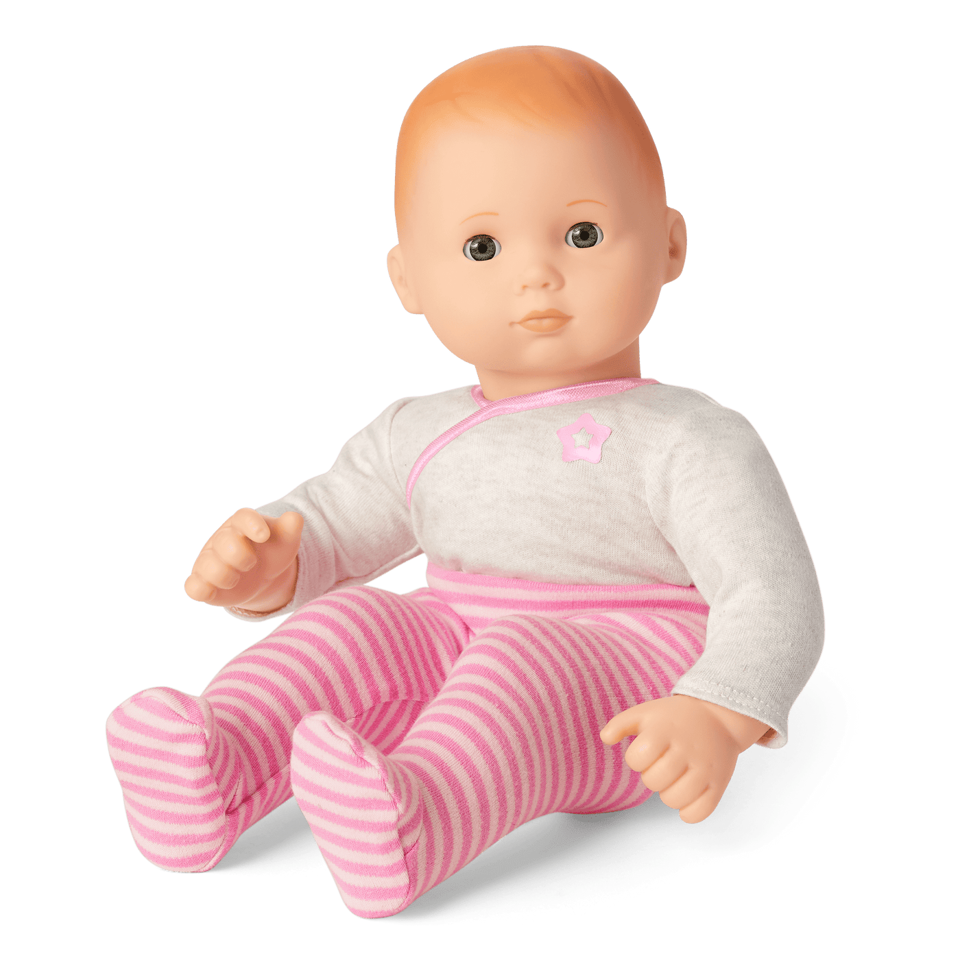 Bitty Baby® Doll #6 with red hair in Pretty Pink V7