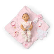 Bitty Baby® Doll #4 with black hair Care & Play Set W2