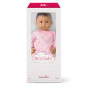 Bitty Baby® Doll #5 with dark-brown hair in Pastel Pink X9