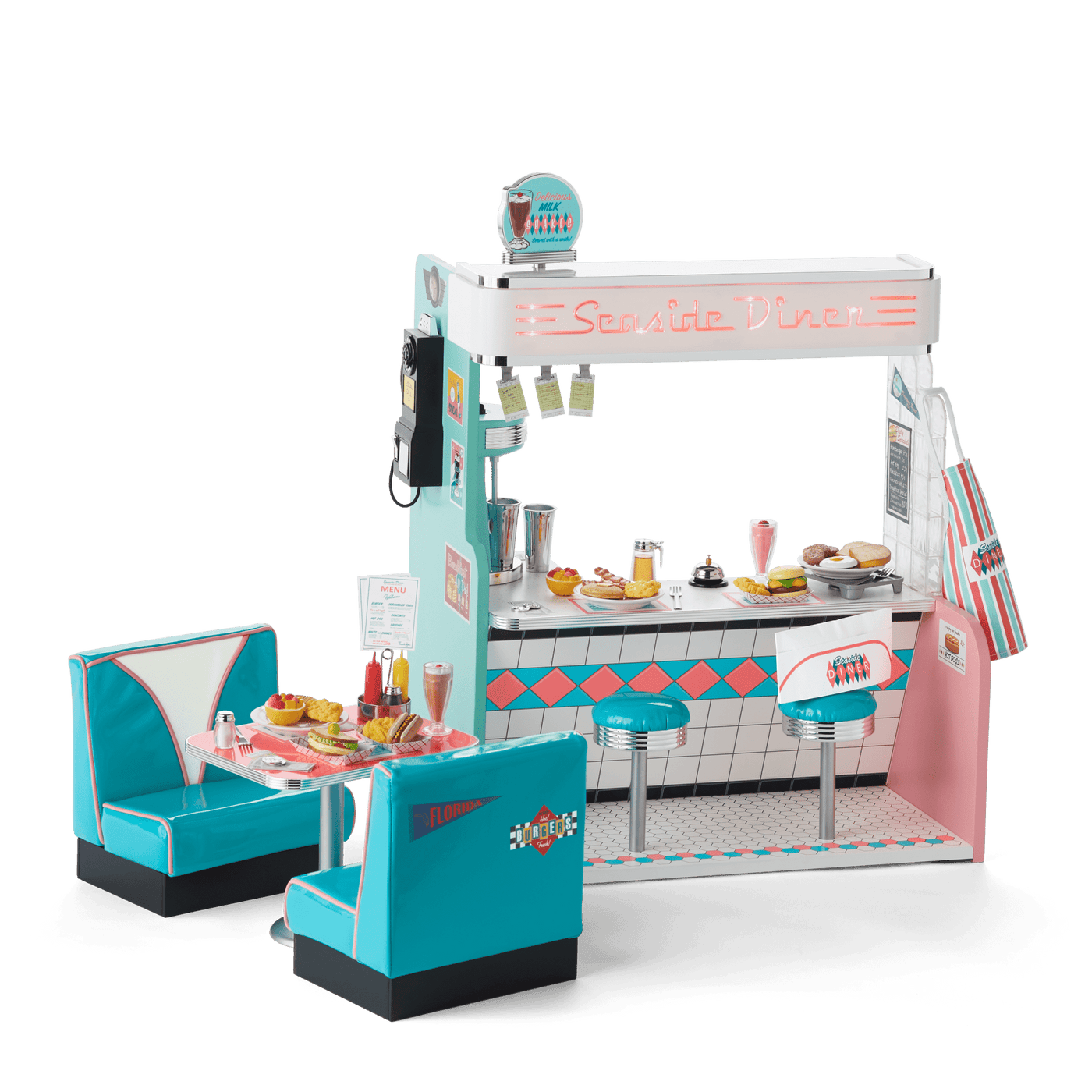 Maryellen’s™ Seaside Diner for 18-inch Dolls (Historical Characters) C3