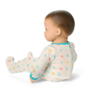 Bitty Baby® Doll #2 with brown hair in Pastel Blue A5
