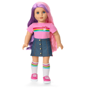 Truly Me™ 18-inch Doll #116 with wavy purple-and-pink hair G5