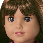 Truly Me™ 18-inch Doll #122 with straight dark-brown hair T3