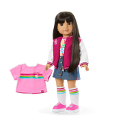 Truly Me™ 18-inch Doll #130 with straight black-brown hair Y1