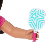 Raquel's™ Pickleball Bag & Paddle Set for 18-inch Dolls (Girl of the Year™ 2026) E0