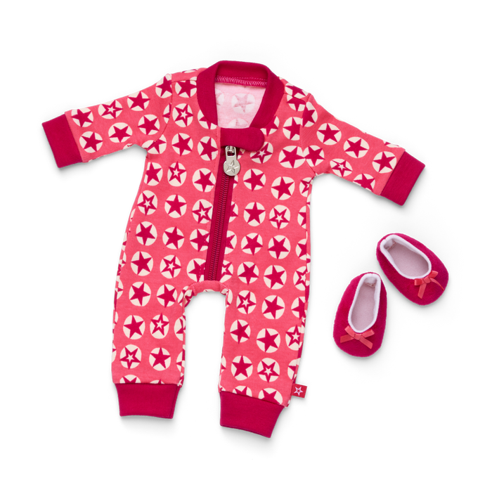 American Girl® x Hanna Andersson Berry Bright Stars Pajamas for Bitty Baby® Dolls C4