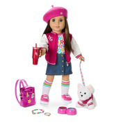 Truly Me™ 18-inch Doll #107 with straight brown hair T5